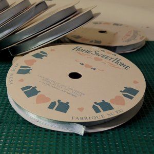 Home Sweet Home 1/4" Baby Blue Ribbon